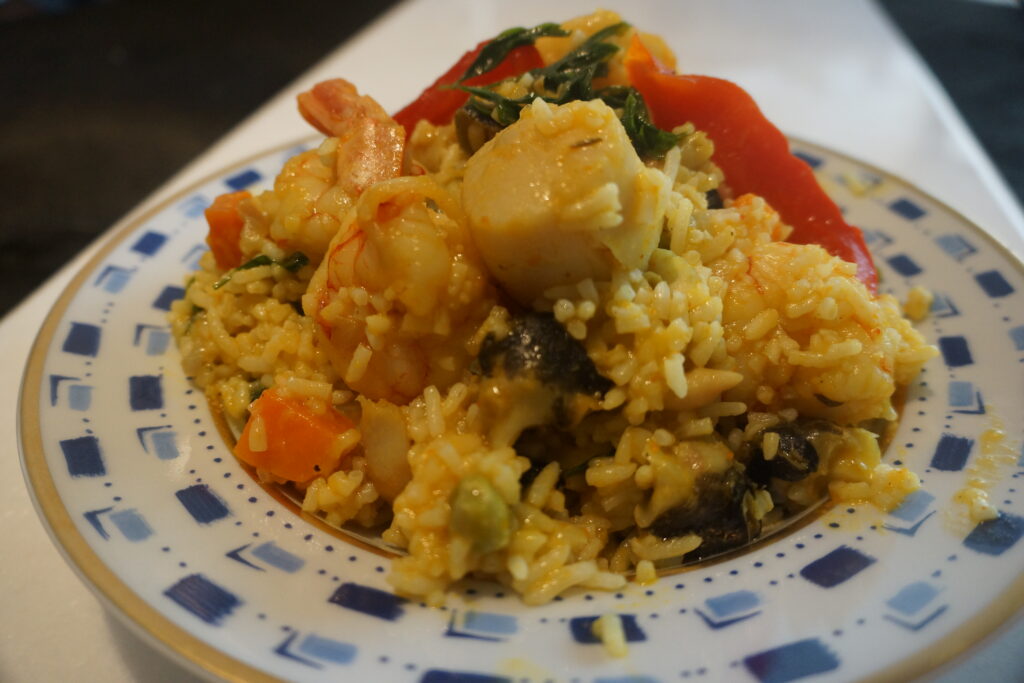 arroz con mariscos mar picado